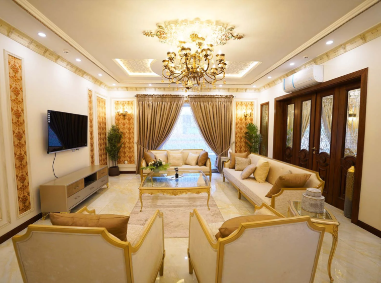 Fully Furnished Luxury House for Sale in DHA Lahore Phase 5 Basement Home Theater